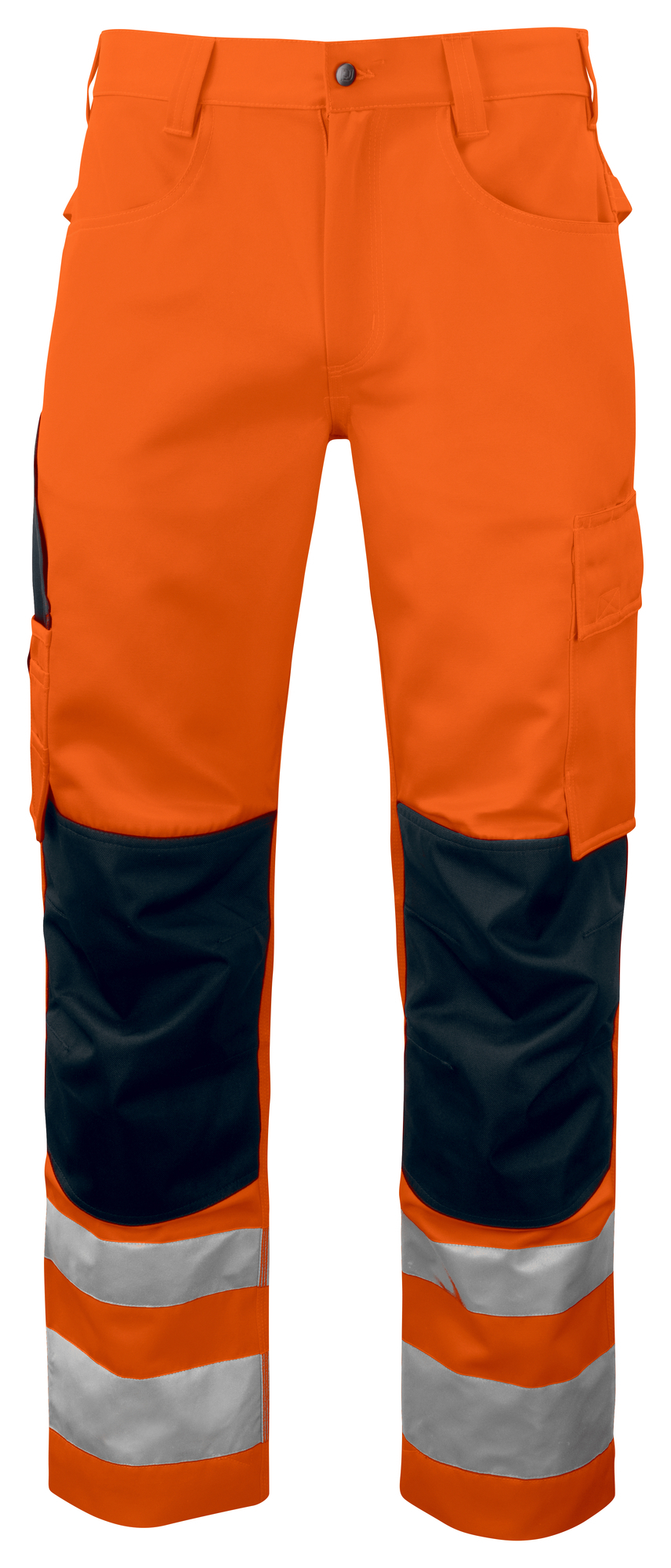 Pantalon pro HV personnalisé en polycoton - 245g Orange et Noir